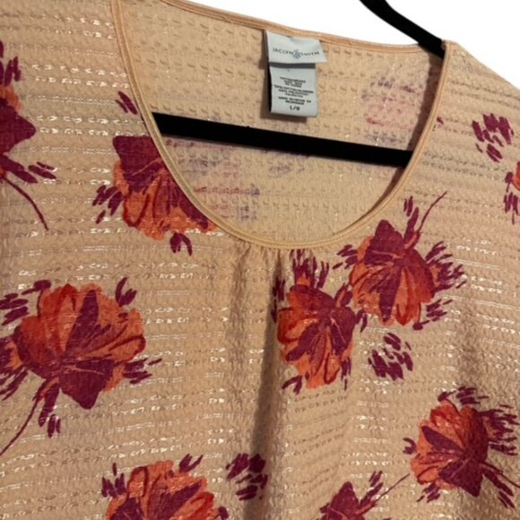 PERFECT for SPRING.SUMMER FLORAL PRINT TOP   LARGE - Picture 2 of 5